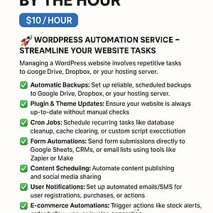 Wordpress Automation Service image by Simple Automation Solutions
