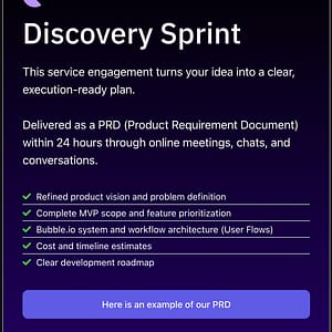Productised Service - Discovery Sprint