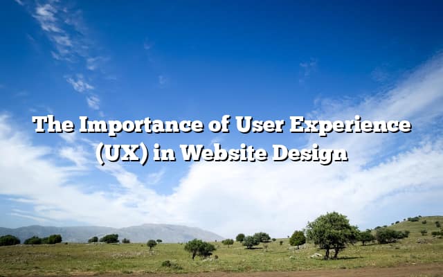 The Importance of User Experience (UX) in Website Design